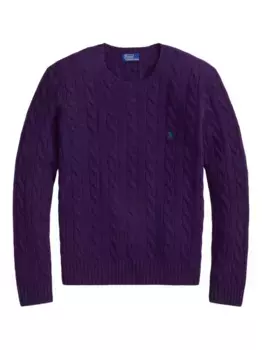 Джемпер фактурной вязки POLO RALPH LAUREN, фиолетовый