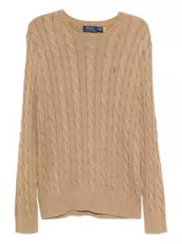 Джемпер фактурной вязки POLO RALPH LAUREN, коричневый