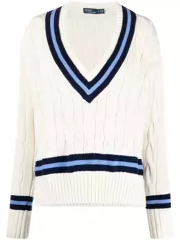 Джемпер фактурной вязки POLO RALPH LAUREN, нейтральный