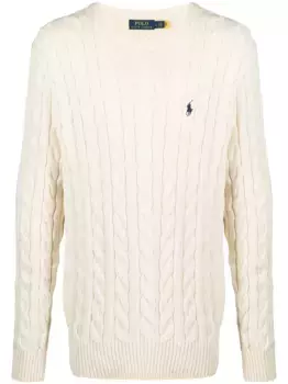 Джемпер фактурной вязки POLO RALPH LAUREN, нейтральный