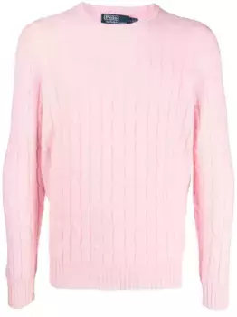 Джемпер фактурной вязки POLO RALPH LAUREN, розовый