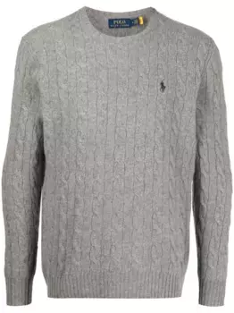 Джемпер фактурной вязки POLO RALPH LAUREN, серый