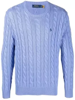 Джемпер фактурной вязки Polo Ralph Lauren, синий
