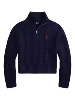 Джемпер фактурной вязки POLO RALPH LAUREN, синий
