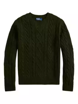 Джемпер фактурной вязки POLO RALPH LAUREN, зеленый