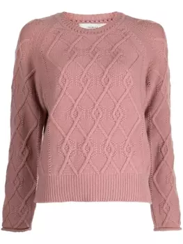 Джемпер фактурной вязки Pringle of Scotland, розовый