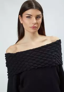 Джемпер FANCY COLLAR INFLUENCER, черный