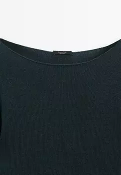 Джемпер FELT TEXTURE Massimo Dutti, бирюзовый