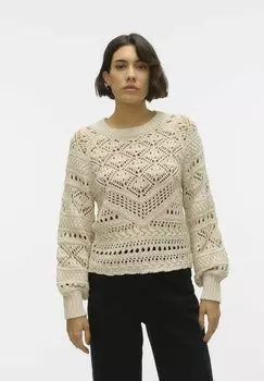 Джемпер FINA LS O-NECK Vero Moda, бежевый