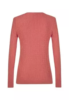 Джемпер FINE CABLE V-NECK Felix Hardy, коралл