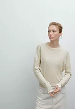 Джемпер FINE Massimo Dutti, песочный