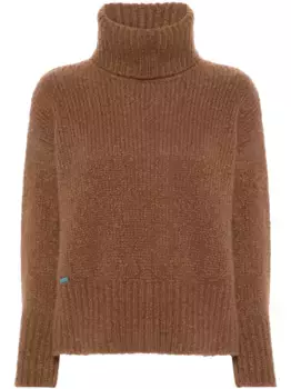 Джемпер Finest с высоким воротником Alanui, коричневый