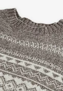 Джемпер FIT FAIRISLE PATTERN Next, бежевый