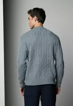 Джемпер FIT TEXTURED STITCH Next, синий