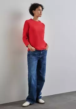 Джемпер FLAUSCHIGES Street One, красный