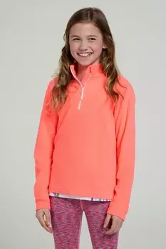 Джемпер флисовый Mountain Warehouse Camber с молнией до половины, коралловый