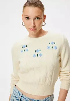 Джемпер FLORAL Koton, белый