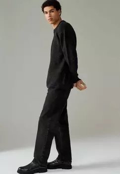 Джемпер FLUFFY TEXTURED CREW Next, темно-серый