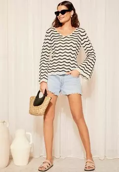 Джемпер FLUTE SLEEVE REGULAR FIT Friends Like These, белый