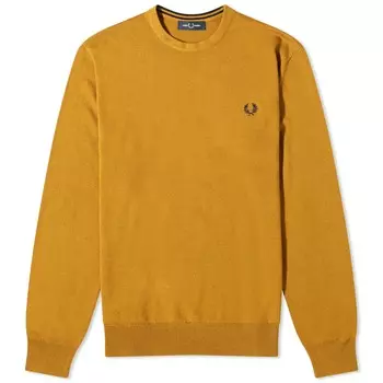 Джемпер Fred Perry Crew Neck, темно-желтый