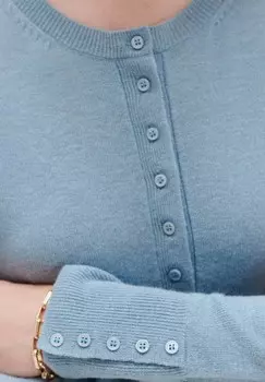 Джемпер FRENCH BRAND FASHION ELEGANT MODERN MAONI Caroll, светло-голубой