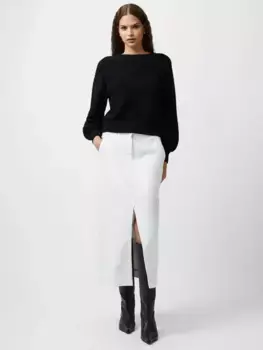 Джемпер French Connection Lily Mozart Balloon Sleeve Cotton, черный