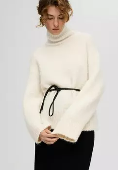Джемпер GABELLA HIGH-NECK Selected Femme, кремовый