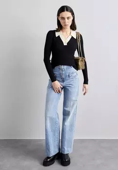 Джемпер GABRIELLE BICOLOR sandro, черный