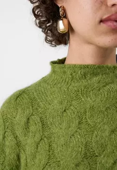 Джемпер GAP X CULT GAIA CABLE SWTR GAP, зеленый