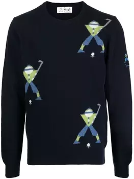 Джемпер Geometric George Golf Pringle of Scotland, синий