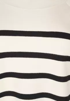 Джемпер GESTREIFTE MIT RUNDHALSAUSSCHNITT Zizzi, песочный