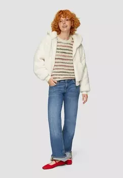 Джемпер GESTREIFTER AJOUR QS, бежевый