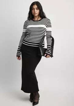 Джемпер GESTREIFTER NA-KD, черный