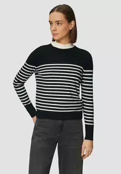 Джемпер GESTREIFTER PULLOVER s.Oliver, черный