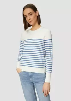 Джемпер GESTREIFTER PULLOVER s.Oliver, синий