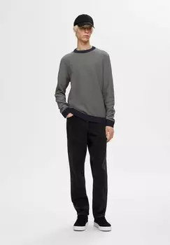 Джемпер GESTREIFTER RUNDHALS Selected Homme, темно-синий