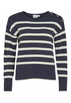 Джемпер GESTREIFTER VILA, темно-синий