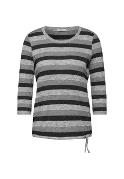 Джемпер GESTREIFTES MELANGE Cecil, черный