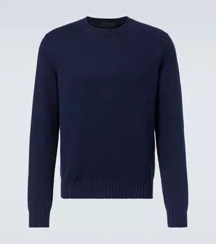 Джемпер Gio из хлопка Saman Amel, темно-синий