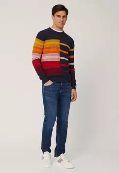 Джемпер GIROCOLLO CON RIGHE ORIZZONTAL Harmont & Blaine, темно-синий