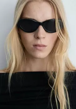 Джемпер GLOSSY Mango, черный