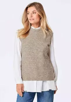 Джемпер GOLDNER, серо-коричневый