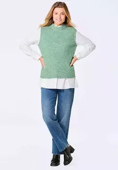 Джемпер GOLDNER, светло-зеленый
