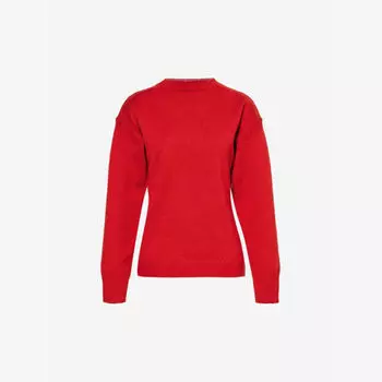 Джемпер Guernsey стандартного кроя из шерсти Toteme, красный
