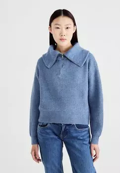 Джемпер GYTTA ZIP MSCH Copenhagen, синий