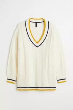 Джемпер H&amp;M+, белый