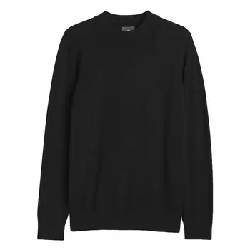 Джемпер H&M Slim Fit Fine-knit Mock Turtleneck, черный
