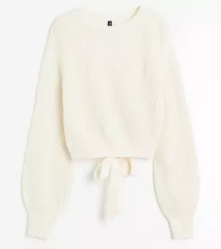 Джемпер H&M Open-back, кремовый