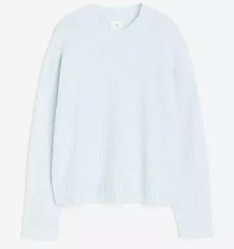 Джемпер H&M Rib-knit, голубой
