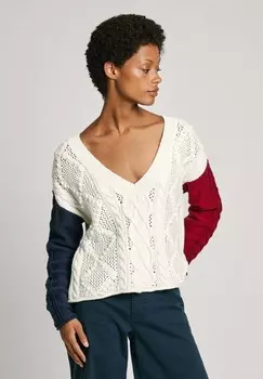 Джемпер HADA V-NECK Pepe Jeans, кремовый